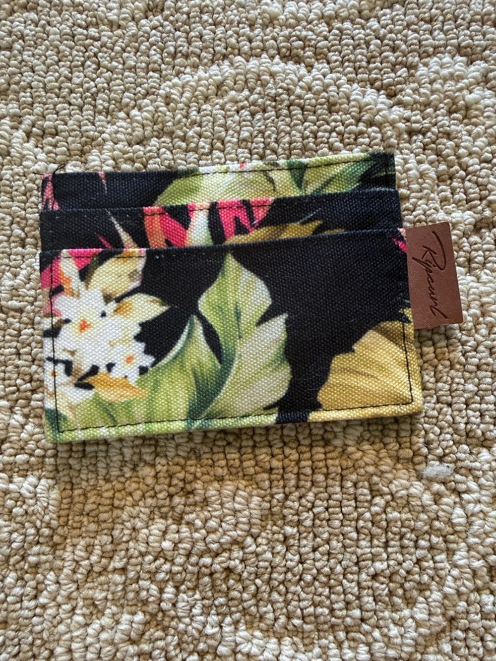 Rip Curl Black Floral Card Sleeve